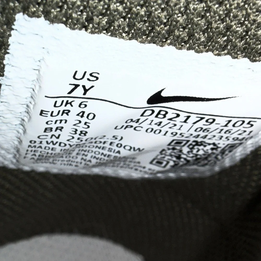 Nike Dunk High Cargo Khaki White Kids Sneakers 7Y DB2179-105 Olive Green‎ Shoes
